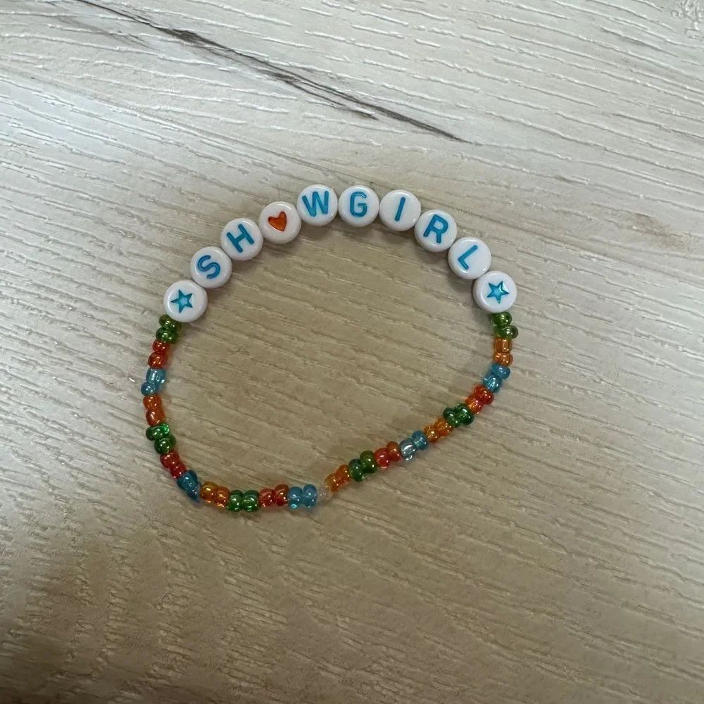 Taylor Swift Showgirl Custom Friendship Bracelet